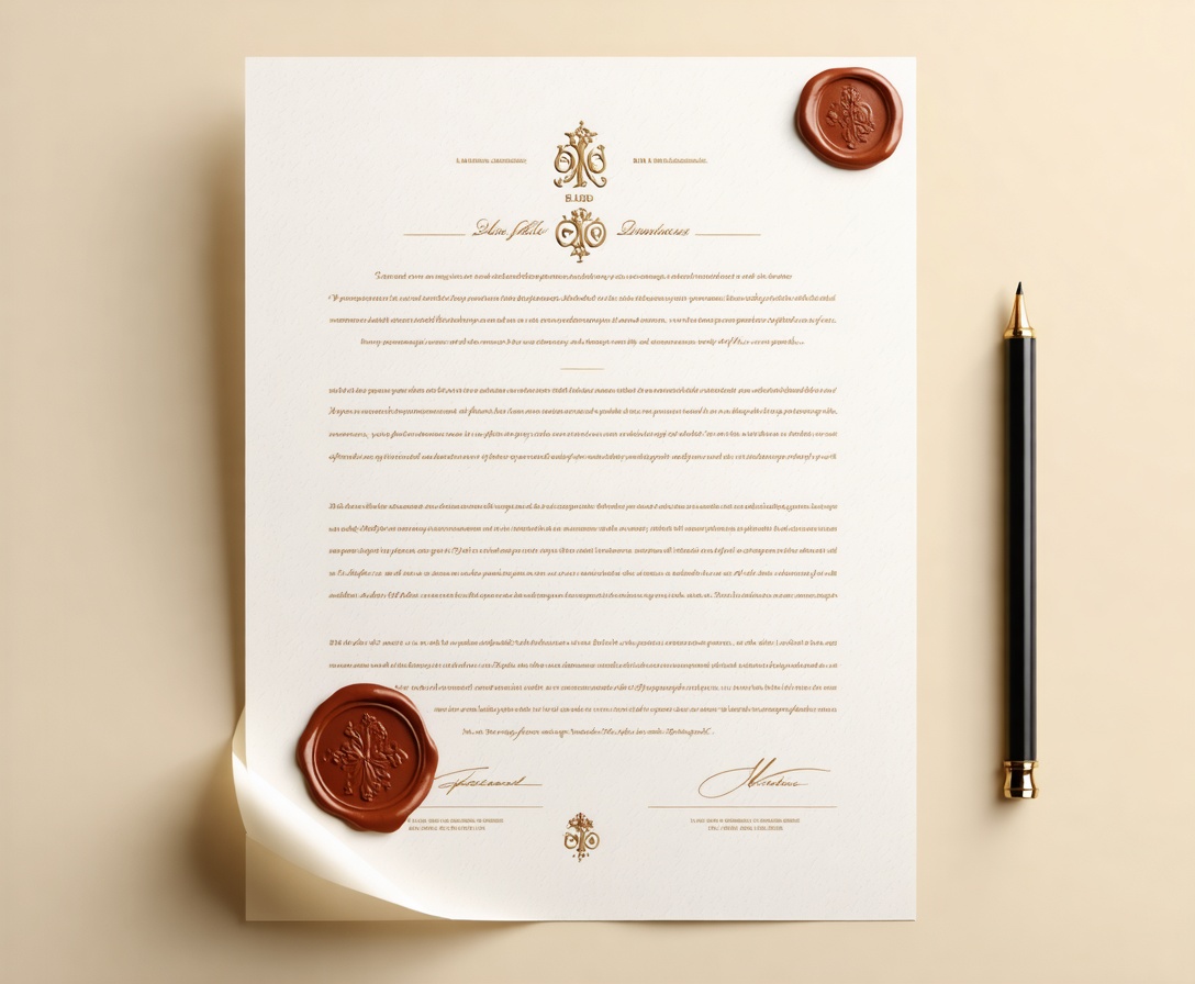 Vysokokvalitný dokument s voskovou pečaťou symbolizujúci profesionálny prístup spoločnosti BiznisZačiatok